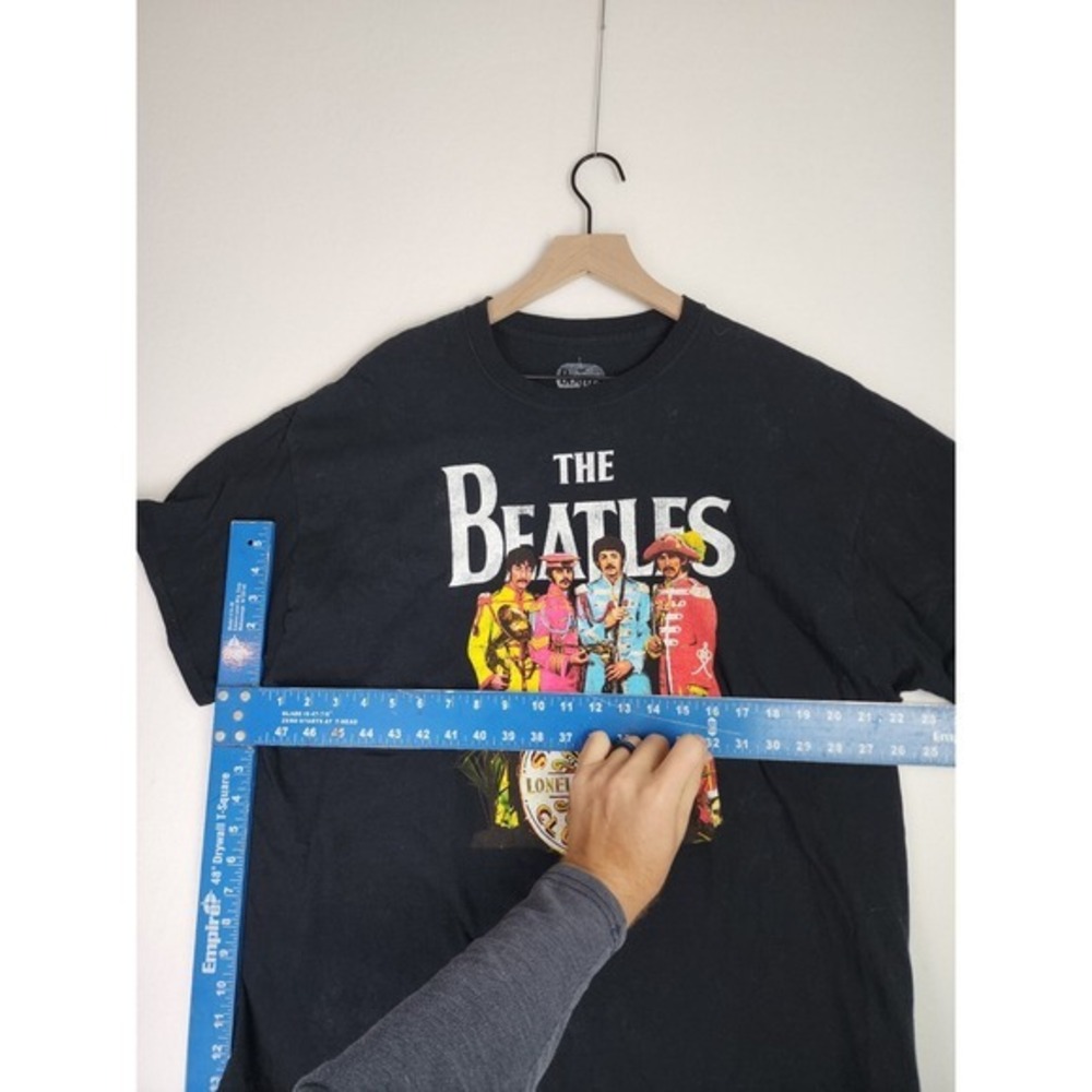 Beetles Shirt Large Mens Sgt Peppers Black - Picture 6 of 12